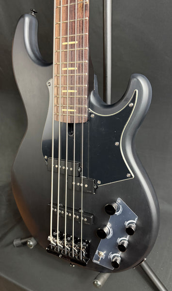 Yamaha BB735A Broad Bass 5-String Bass Guitar Translucent Matte Black w/ Gig Bag (054)