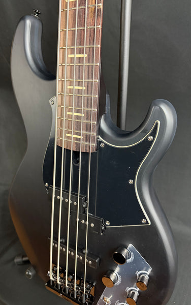 Yamaha BB735A Broad Bass 5-String Bass Guitar Translucent Matte Black w/ Gig Bag (054)