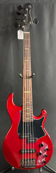 Yamaha BB735A Broad Bass 5-String Bass Guitar Fired Red Finish w/ Gig Bag (114)