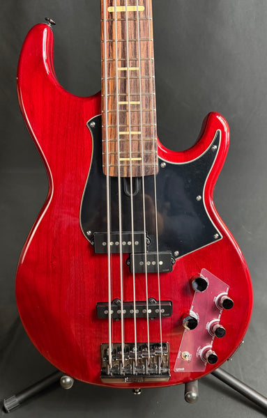 Yamaha BB735A Broad Bass 5-String Bass Guitar Fired Red Finish w/ Gig Bag (114)