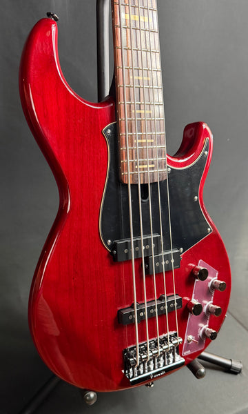 Yamaha BB735A Broad Bass 5-String Bass Guitar Fired Red Finish w/ Gig Bag (114)