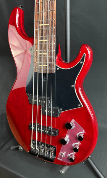 Yamaha BB735A Broad Bass 5-String Bass Guitar Fired Red Finish w/ Gig Bag (114)