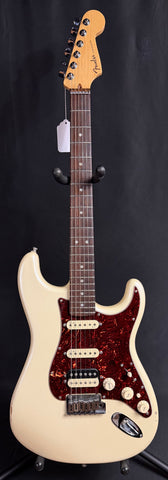 Fender American Deluxe Stratocaster HSS Electric Guitar Olympic Pearl Finish w/ OHSC