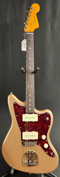 Fender American Professional Classic Jazzmaster Electric Guitar Faded Firemist Gold w/ Gig Bag