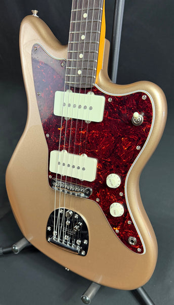 Fender American Professional Classic Jazzmaster Electric Guitar Faded Firemist Gold w/ Gig Bag