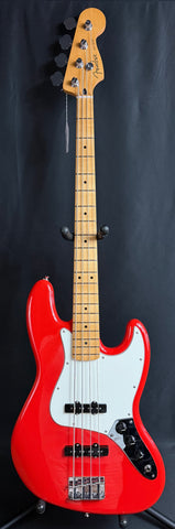 Fender Player II Jazz Bass 4-String Bass Guitar Coral Red Finish