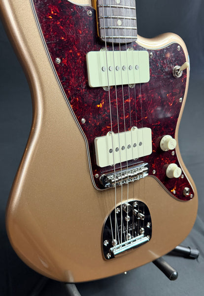 Fender American Professional Classic Jazzmaster Electric Guitar Faded Firemist Gold w/ Gig Bag