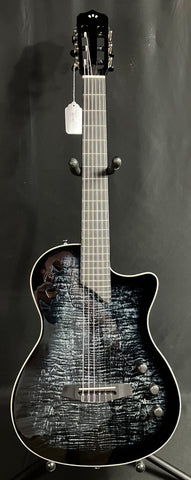 Cordoba Stage Nylon-String Classical Thinbody Acoustic-Electric Guitar Black Burst w/ Gig Bag