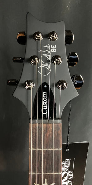 PRS SE Custom 24-08 "Exotic" Poplar Burl Electric Guitar Charcoal Cherry Midnight Burst (718)