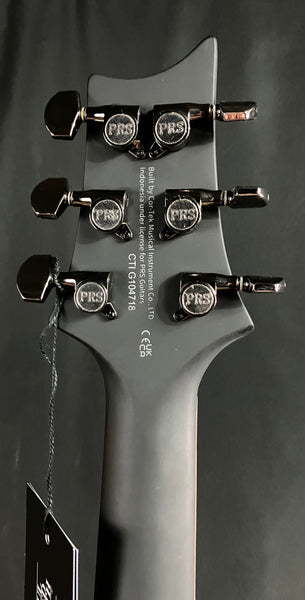PRS SE Custom 24-08 "Exotic" Poplar Burl Electric Guitar Charcoal Cherry Midnight Burst (718)