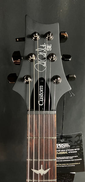 PRS SE Custom 24-08 "Exotic" Poplar Burl Electric Guitar Charcoal Cherry Midnight Burst (227)