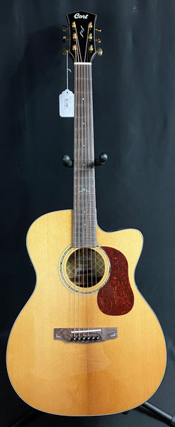 Cort Gold-OC6 Bocote Concert Cutaway Acoustic-Electric Guitar Gloss Natural w/ Gig Bag