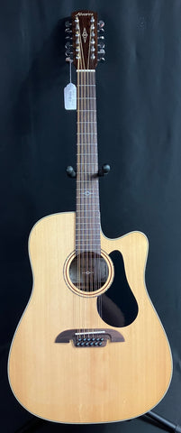 Alvarez AD60-12CE 12-String Dreadnought Cutaway Acoustic-Electric Guitar Natural