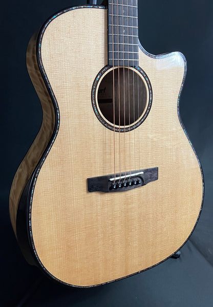 Cort GA-MY Grand Regal Bevel Myrtlewood Acoustic-Electric Guitar Gloss Natural