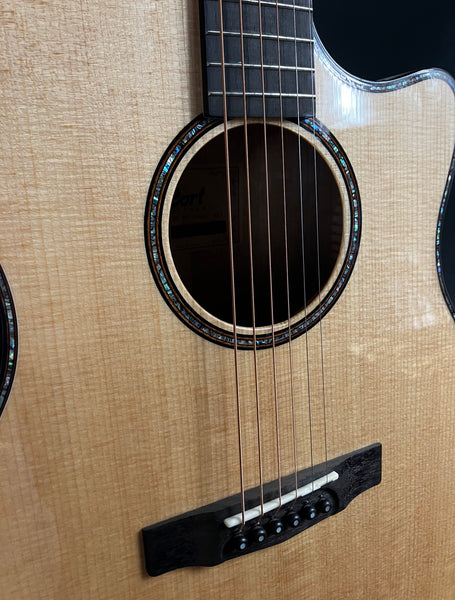 Cort GA-MY Grand Regal Bevel Myrtlewood Acoustic-Electric Guitar Gloss Natural