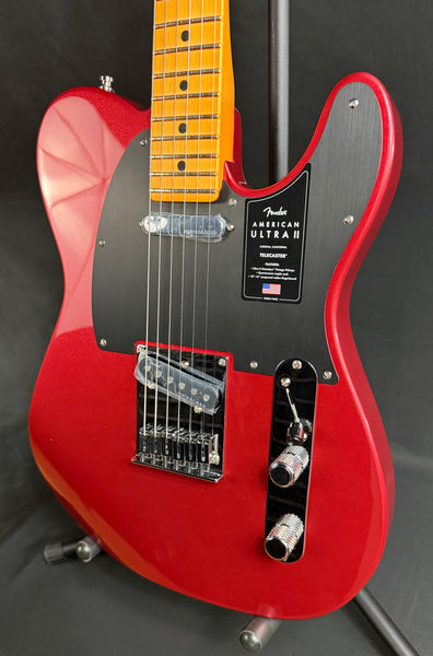 Fender American Ultra II Telecaster Electric Guitar Sinister Red w/ OHSC