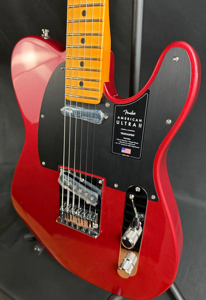 Fender American Ultra II Telecaster Electric Guitar Sinister Red w/ OHSC