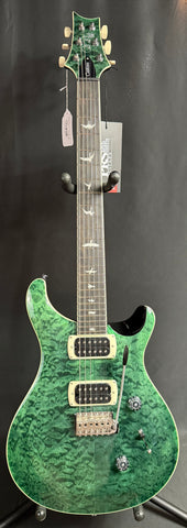 PRS SE Custom 24 Quilt Top Electric Guitar Teal Black Finish w/ Gig Bag