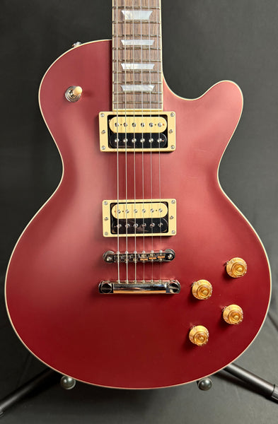 Eastman SB59/S-BR Solidbody Electric Guitar Vintage Satin Burgundy Red w/ Gig Bag