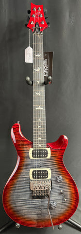 PRS SE Custom 24 "Floyd" Electric Guitar Charcoal Cherry Burst Finish w/ Gig Bag
