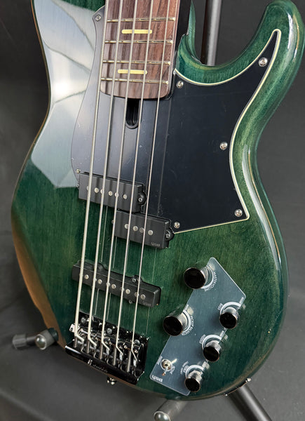 Yamaha BB735A Broad Bass 5-String Bass Guitar Indigo Blue w/ Gig Bag (331)