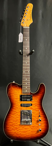 Tradition Jerry Reid Pro Signature Tele-Style Electric Guitar Tobacco Sunburst Finish