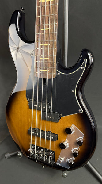 Yamaha BB735A Broad Bass 5-String Bass Guitar Dark Coffee Sunburst w/ Gig Bag (095)