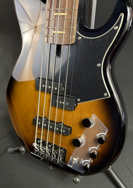 Yamaha BB735A Broad Bass 5-String Bass Guitar Dark Coffee Sunburst w/ Gig Bag (095)