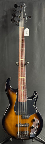 Yamaha BB735A Broad Bass 5-String Bass Guitar Dark Coffee Sunburst w/ Gig Bag (260)
