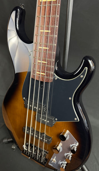 Yamaha BB735A Broad Bass 5-String Bass Guitar Dark Coffee Sunburst w/ Gig Bag (260)