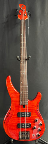 Yamaha TRBX604FM 4-String Bass Guitar Flamed Caramel Brown Finish