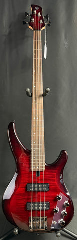 Yamaha TRBX604FM 4-String Bass Guitar Flamed Maple Dark Red Burst