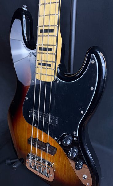 G&L Tribute JB 4-String Bass Guitar 3-Tone Sunburst Finish