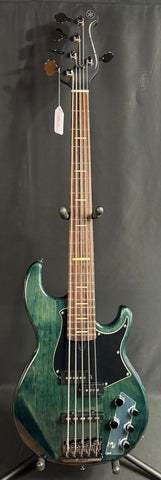 Yamaha BB735A Broad Bass 5-String Bass Guitar Indigo Blue w/ Gig Bag (161)
