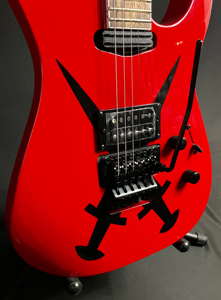 Jackson SL1A DX Soloist Electric Guitar Red Cross Daggers Finish