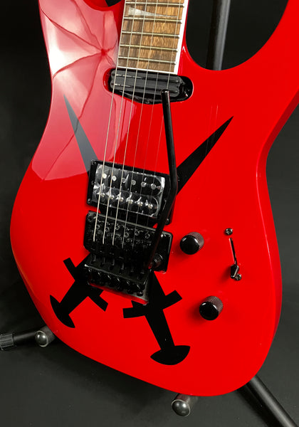 Jackson SL1A DX Soloist Electric Guitar Red Cross Daggers Finish