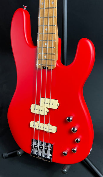 Charvel Pro-Mod San Dimas Bass PJ IV 4-String Bass Guitar Satin Ferrari Red Finish