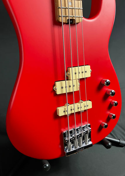 Charvel Pro-Mod San Dimas Bass PJ IV 4-String Bass Guitar Satin Ferrari Red Finish