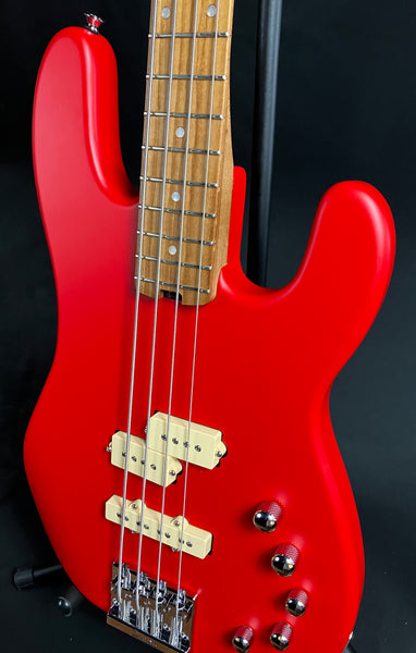 Charvel Pro-Mod San Dimas Bass PJ IV 4-String Bass Guitar Satin Ferrari Red Finish