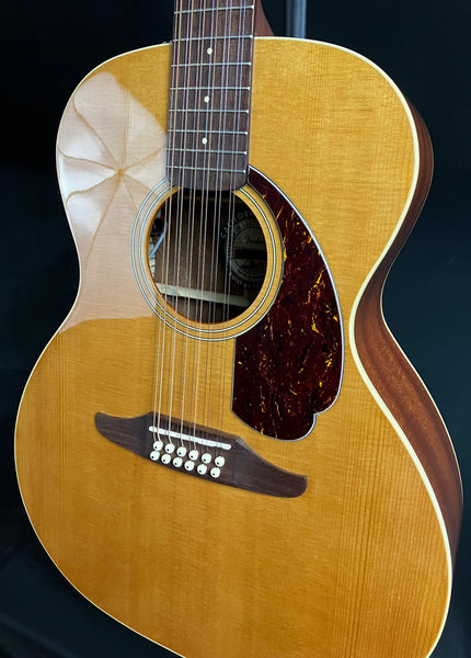 Fender Villager 12-String Acoustic-Electric Guitar Aged Natural Finish w/ Gig Bag