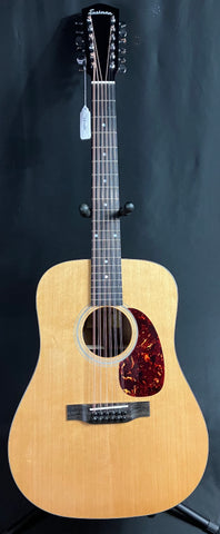 Eastman E1D-12 Deluxe 12-String Dreadnought Acoustic-Electric Guitar Gloss Natural w/ Gig Bag