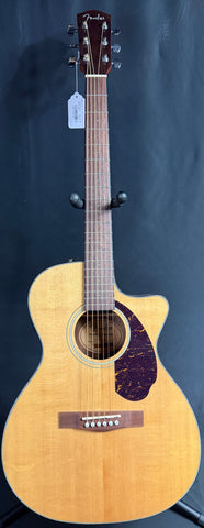 Fender CC-140SCE Concert Cutaway Acoustic-Electric Guitar Gloss Natural