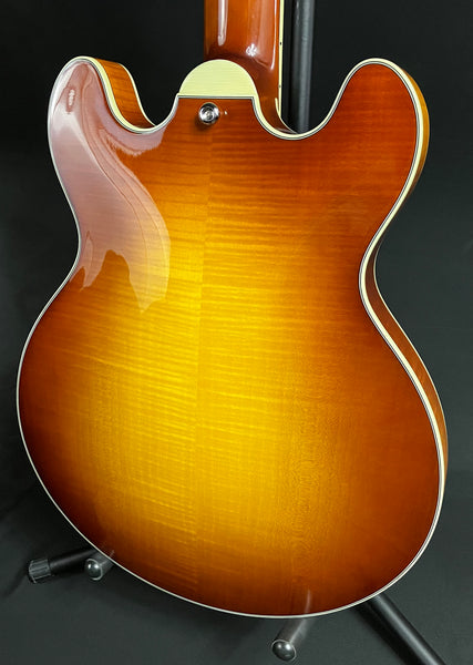 Eastman T484-GB Semi-Hollow Body Electric Guitar Goldburst Finish w/ Case