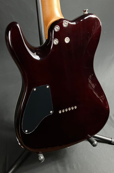JET Guitars JT-450 Tele-Style Electric Guitar Quilted Pink Fade Finish