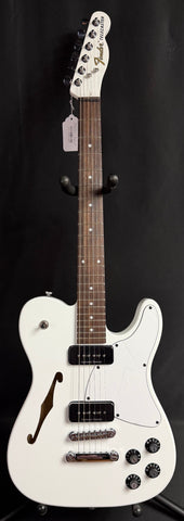 Fender Jim Adkins JA-90 Thinline Telecaster Electric Guitar Gloss White w/ P90's