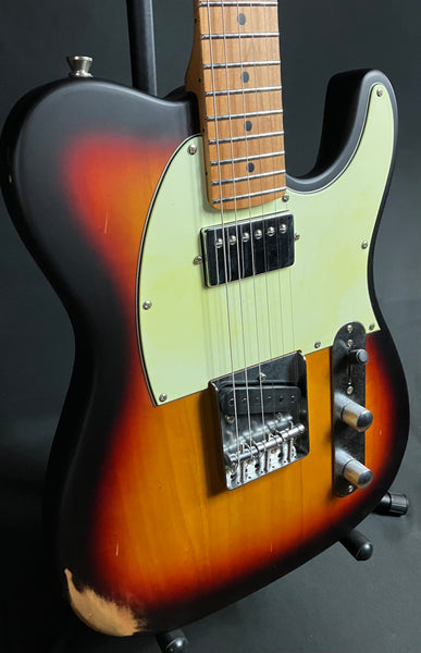 JET Guitars JT-350-RLC Relic Tele-Style Electric Guitar 3-Tone Sunburst