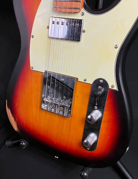 JET Guitars JT-350-RLC Relic Tele-Style Electric Guitar 3-Tone Sunburst