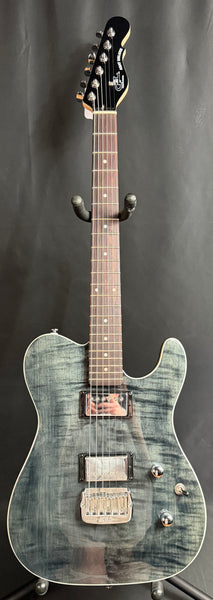 G&L ASAT Deluxe Electric Guitar Transparent Black Finish (088)