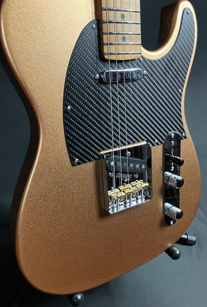 JET Guitars JT-30 Tele-Style Electric Guitar Metallic Gold Finish