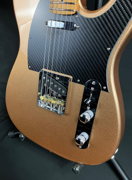 JET Guitars JT-30 Tele-Style Electric Guitar Metallic Gold Finish